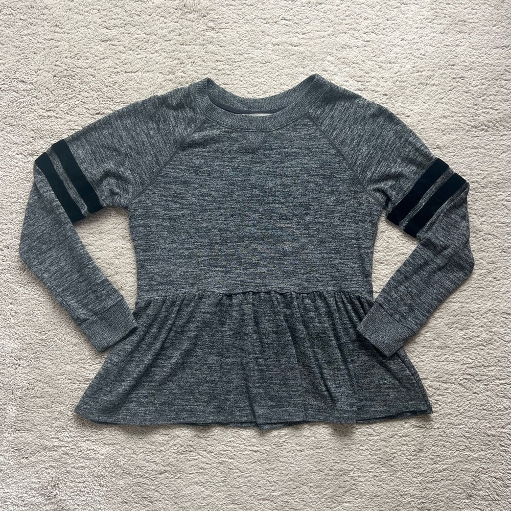 Peplum Long Sleeve Women's Top